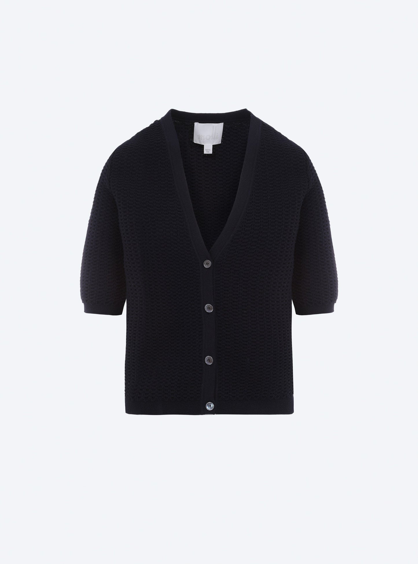 cardigan v maille smockée