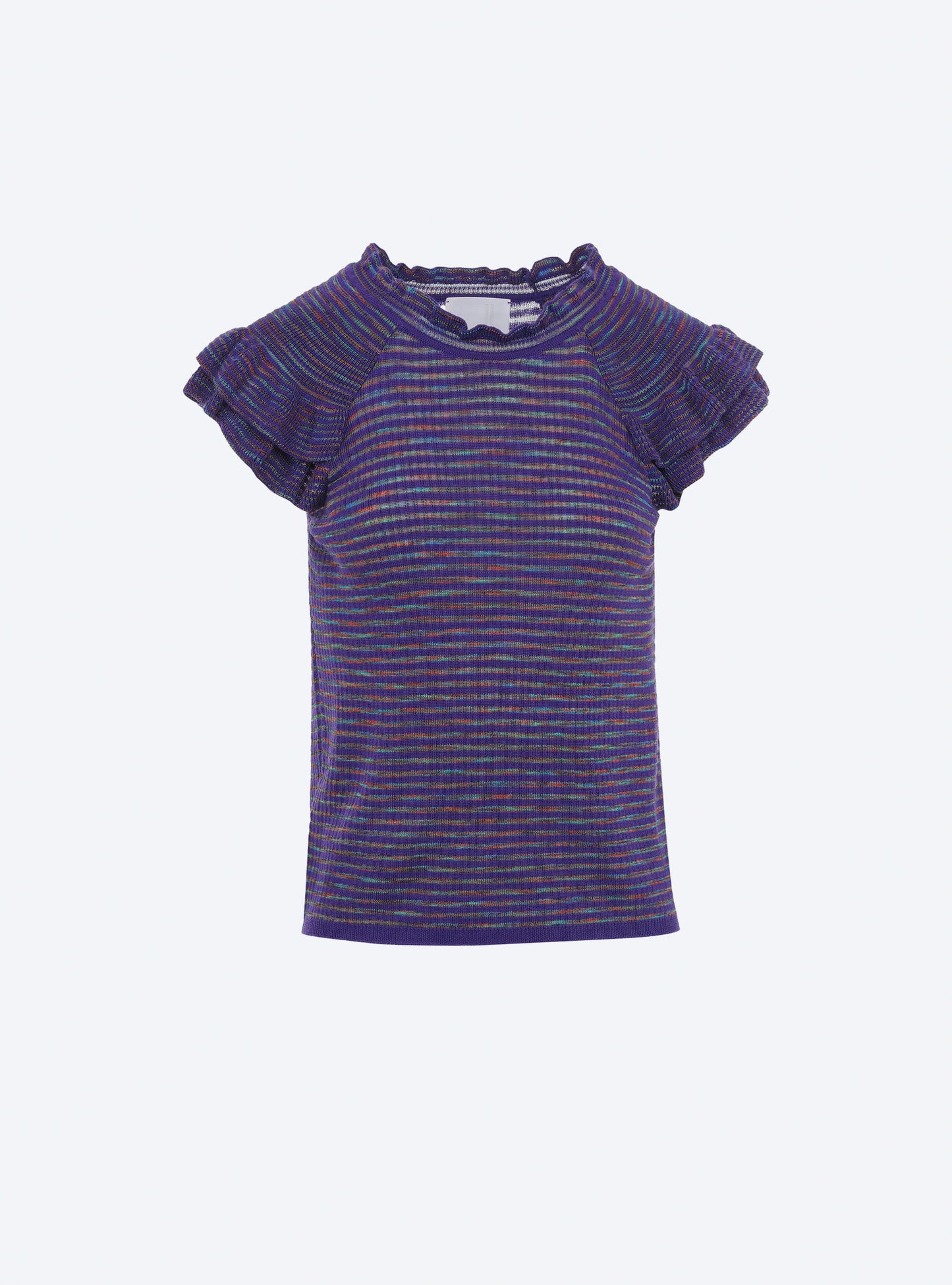 top en maille papier marbré