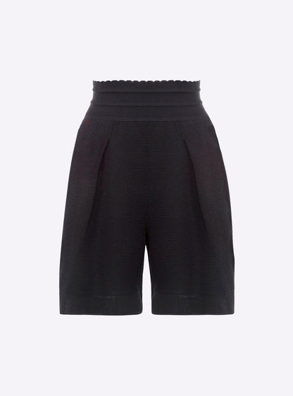 short en maille mini côte piquée