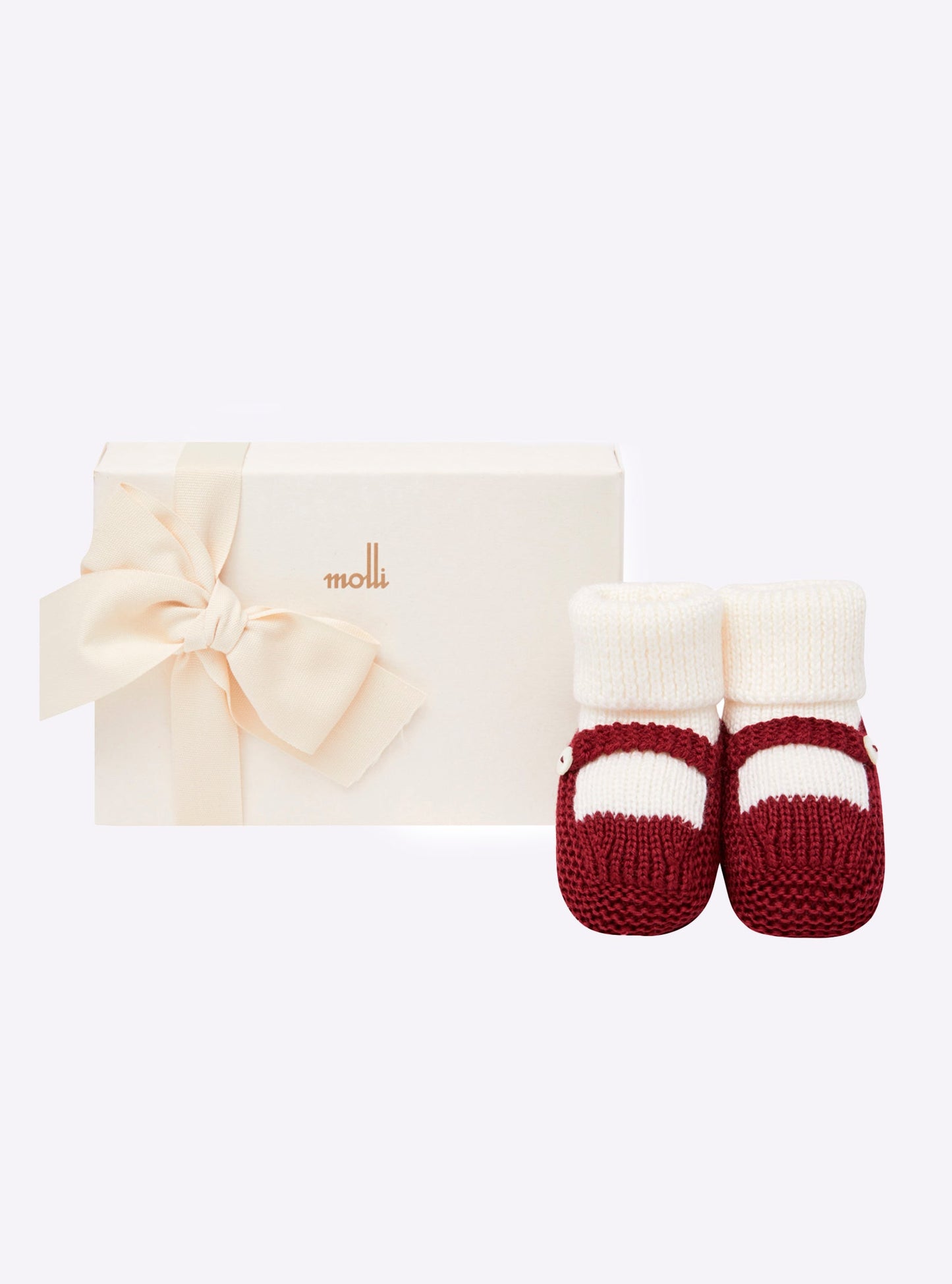 chaussons bébé à bride bicolores