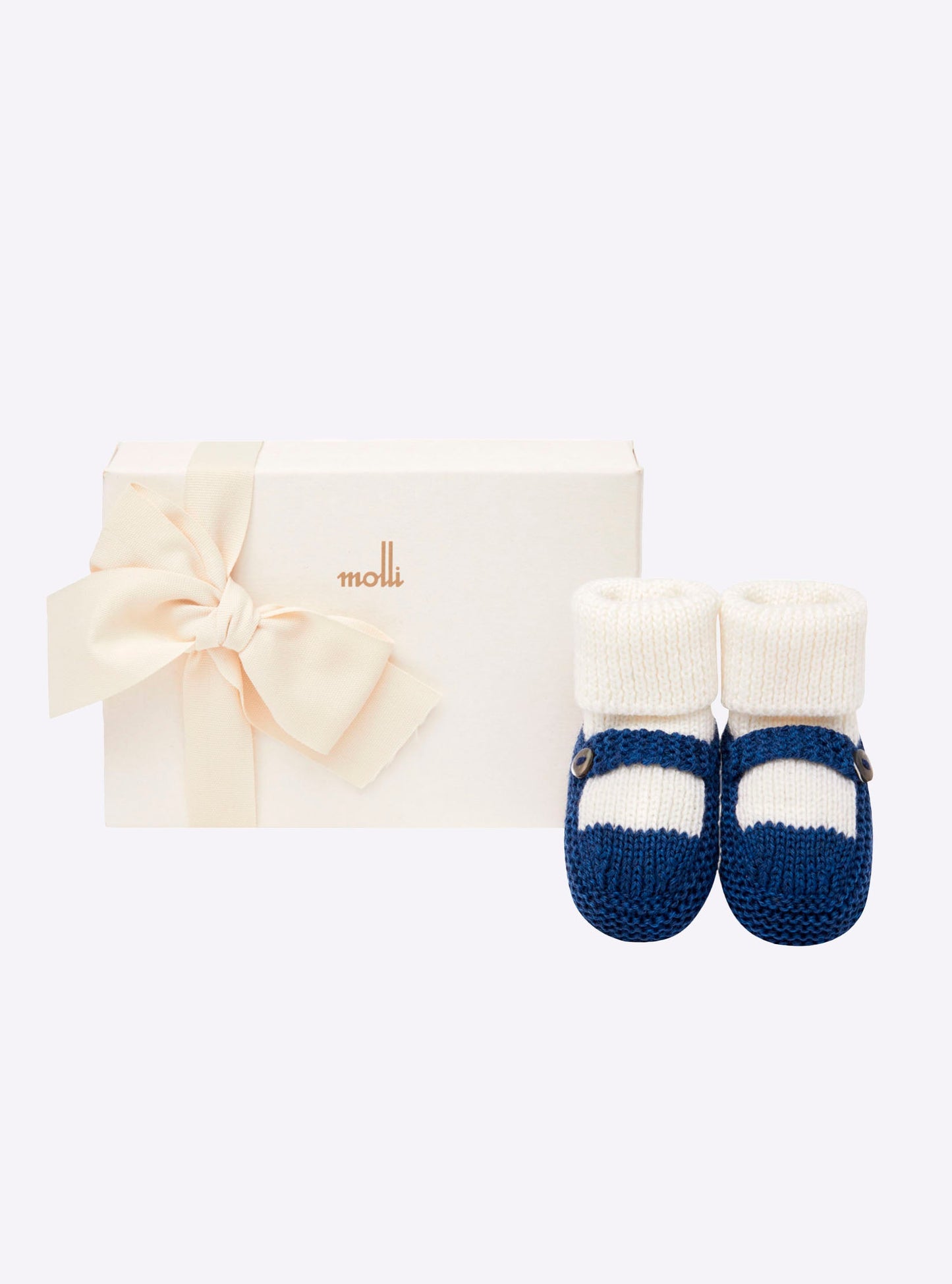 chaussons bébé à bride bicolores