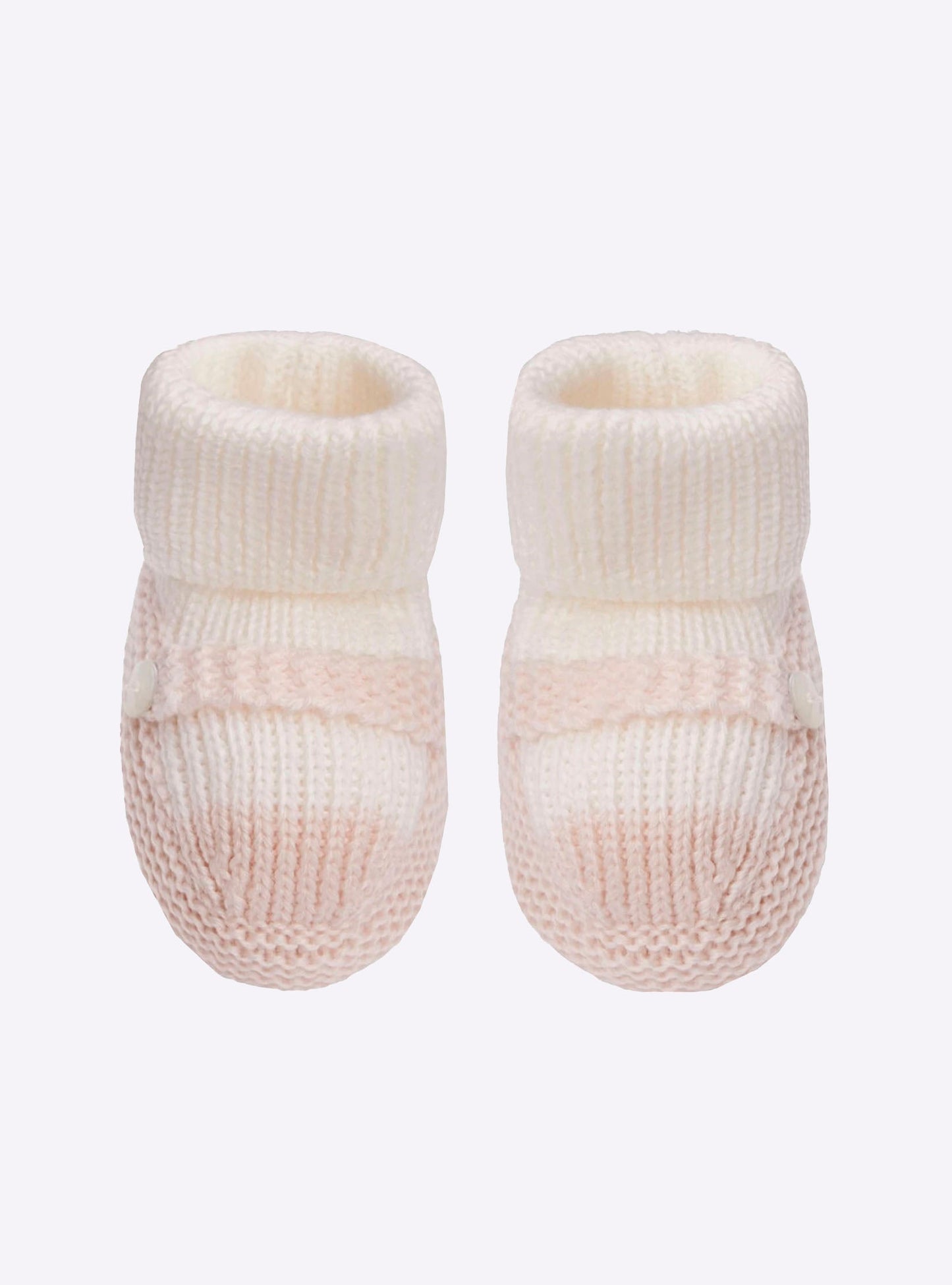 chaussons bébé à bride bicolores