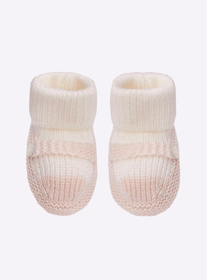 chaussons bébé à bride bicolores