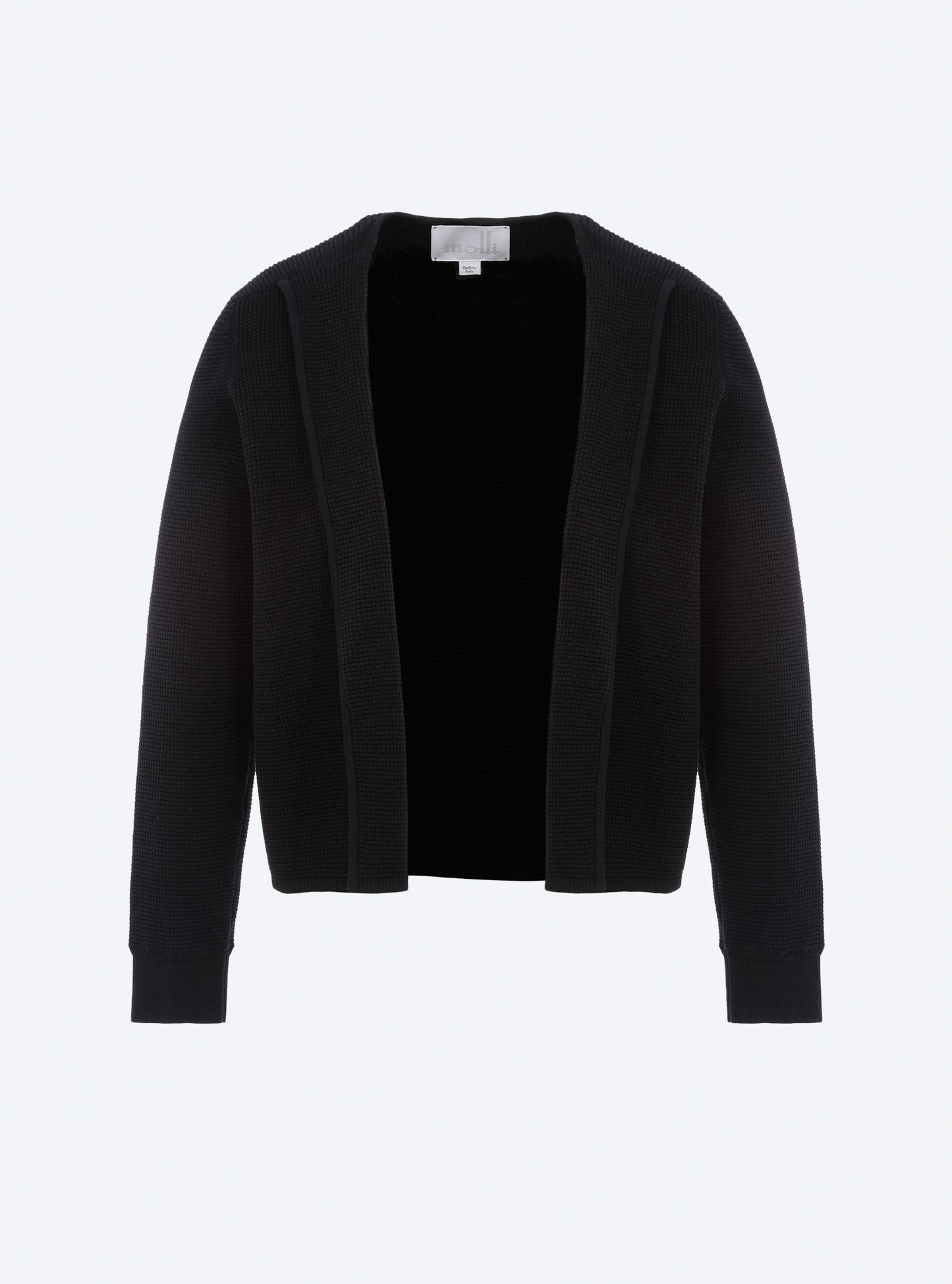veste en maille mini côte piquée
