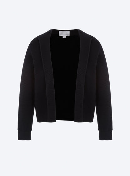 veste en maille mini côte piquée
