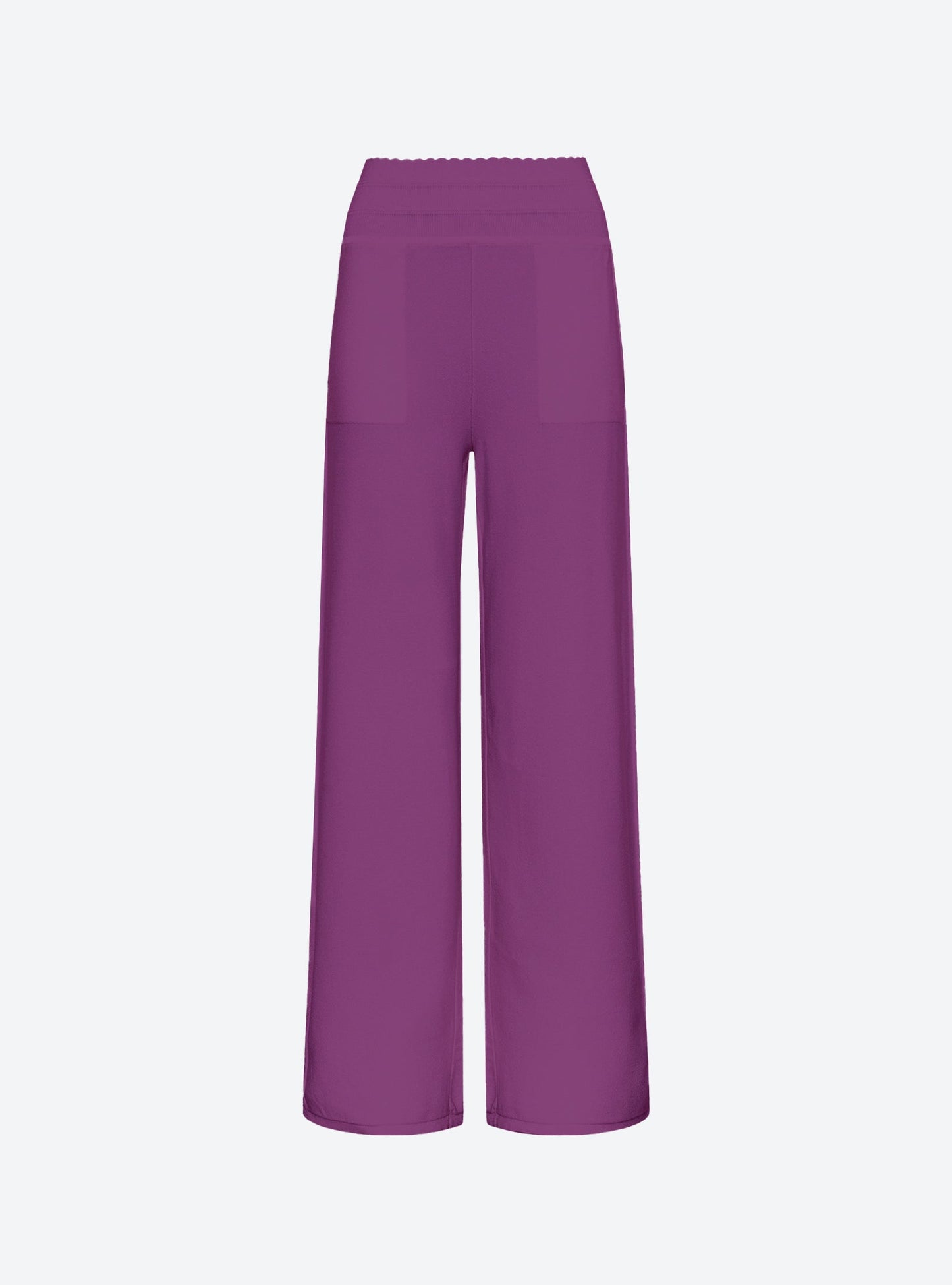 pantalon taille haute maille jersey
