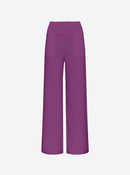 pantalon taille haute maille jersey