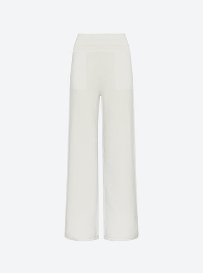 pantalon taille haute maille jersey