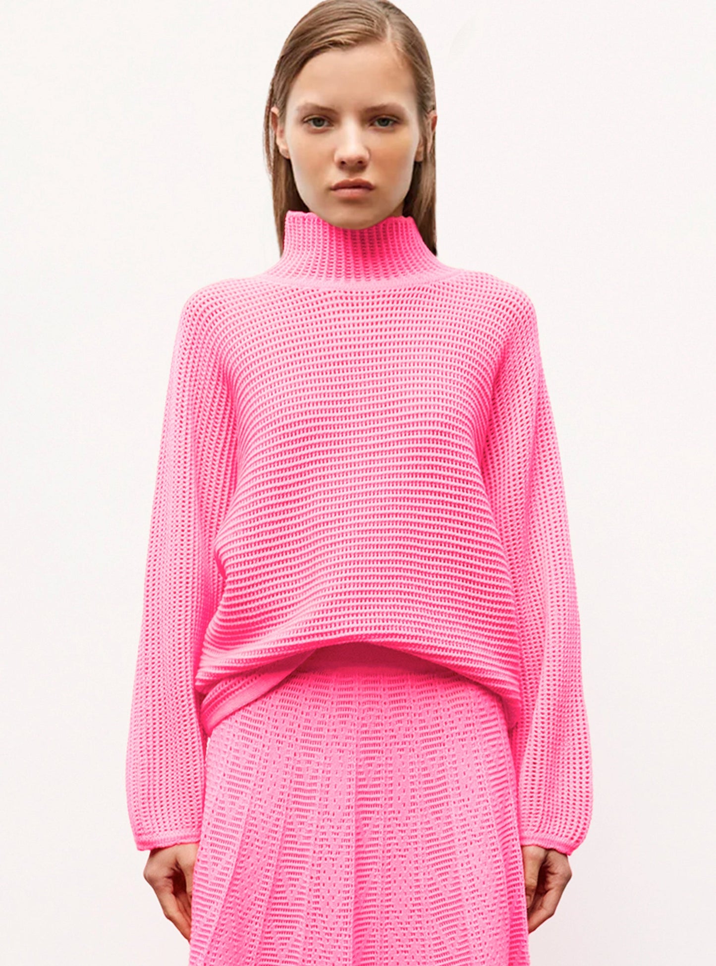 pull oversize maille résille