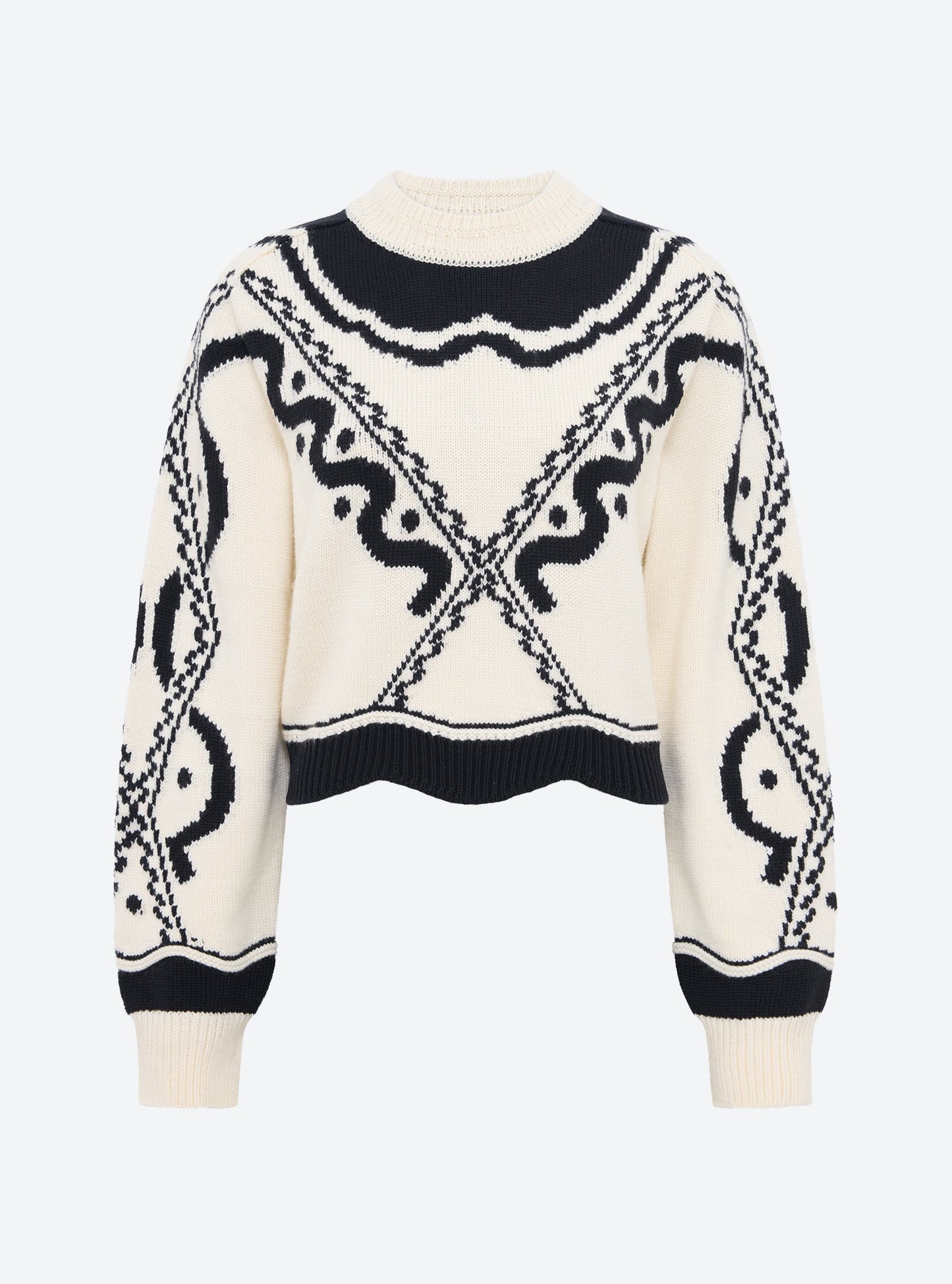 pull maille jacquard