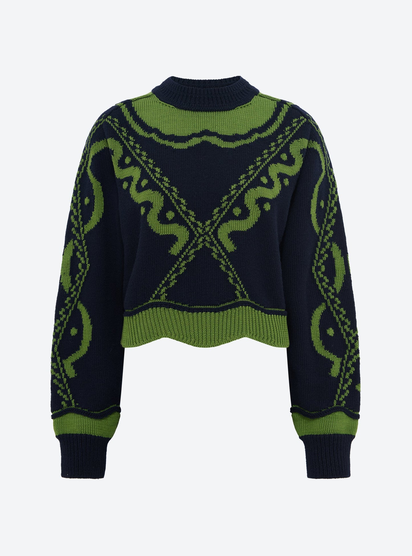 pull maille jacquard
