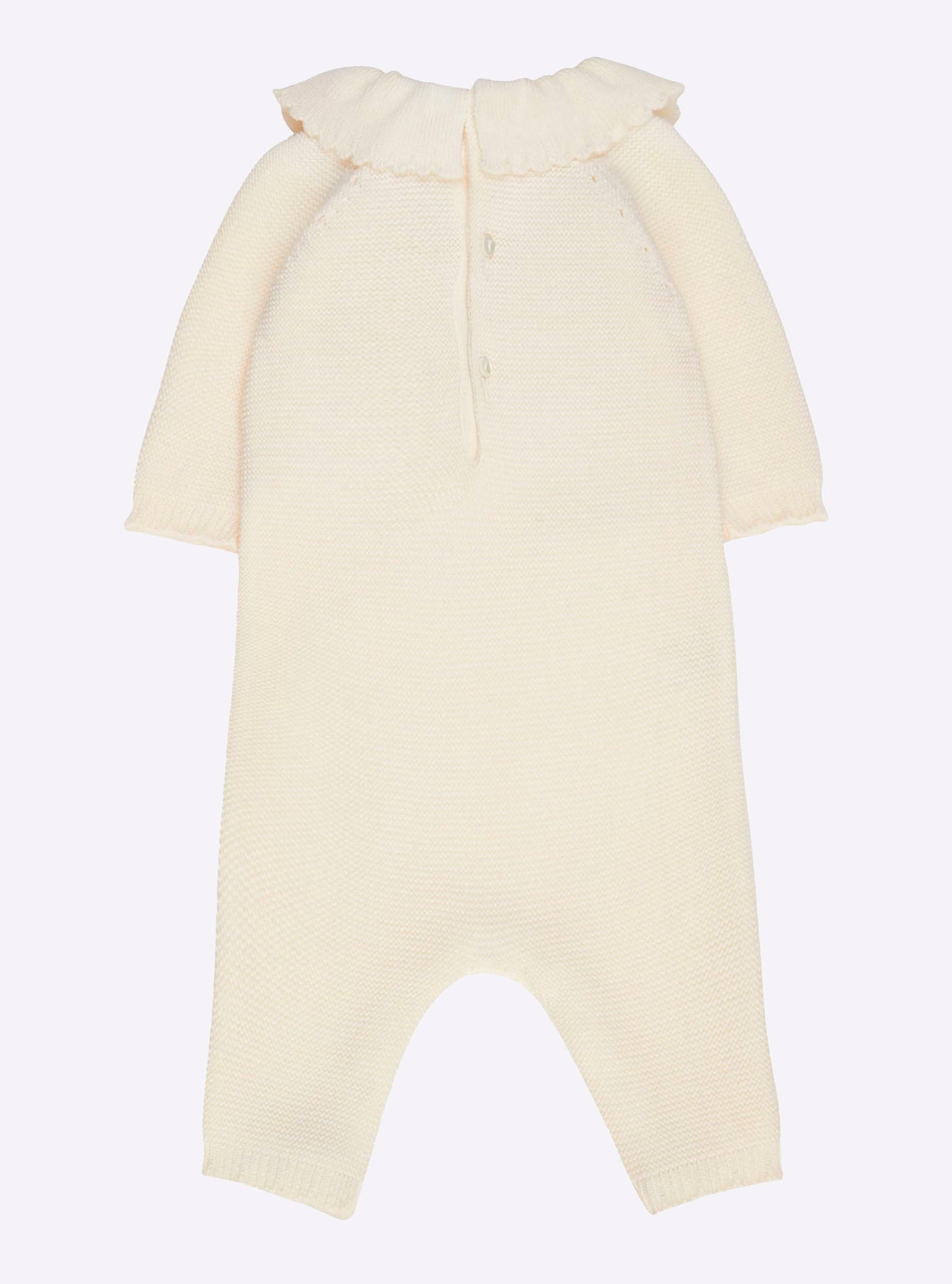 combinaison bébé à col festonné