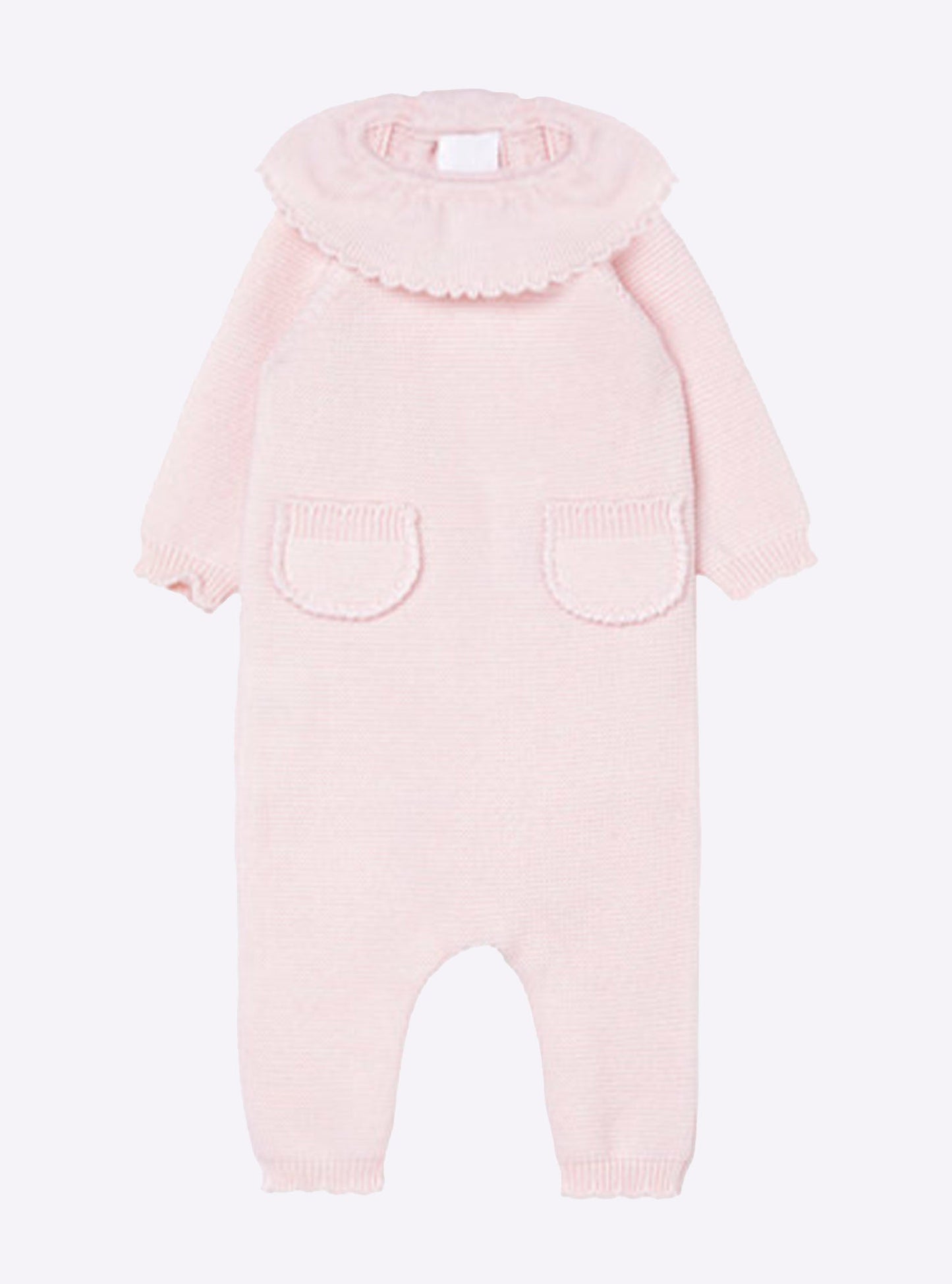 combinaison bébé à col festonné