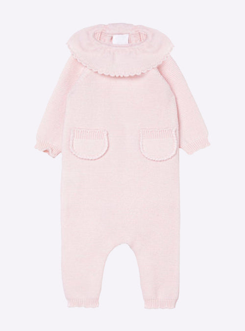 combinaison bébé à col festonné