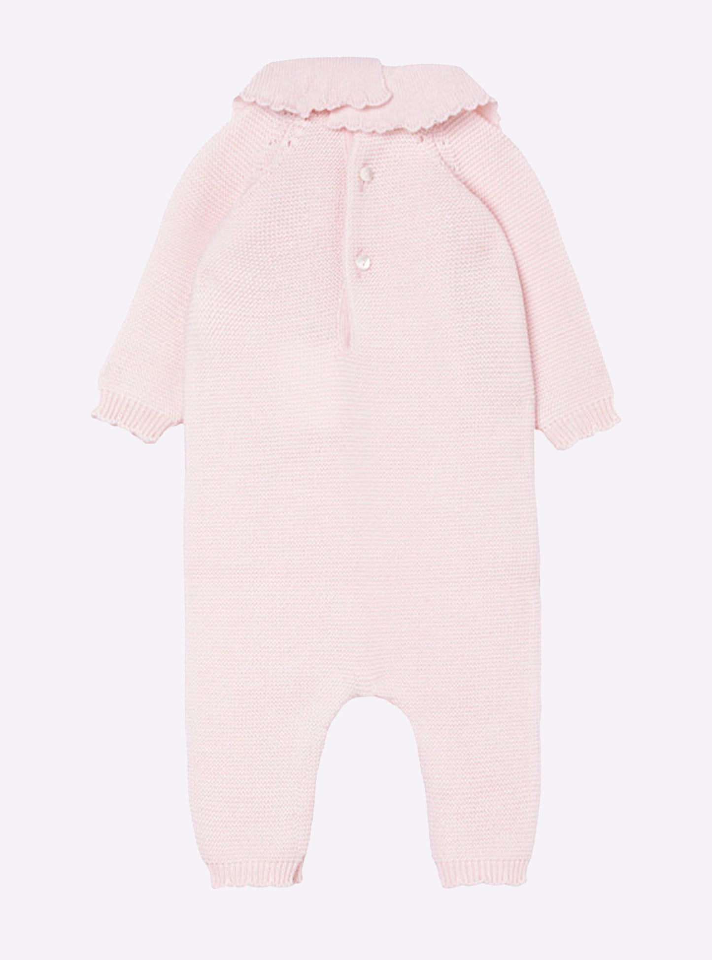 combinaison bébé à col festonné