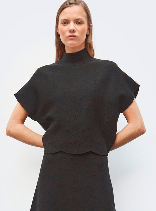 top maille broderie anglaise
