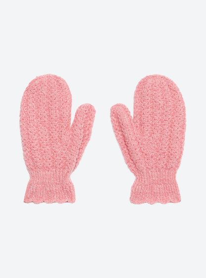 moufles en maille torsadée