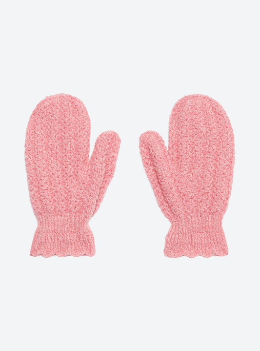 moufles en maille torsadée