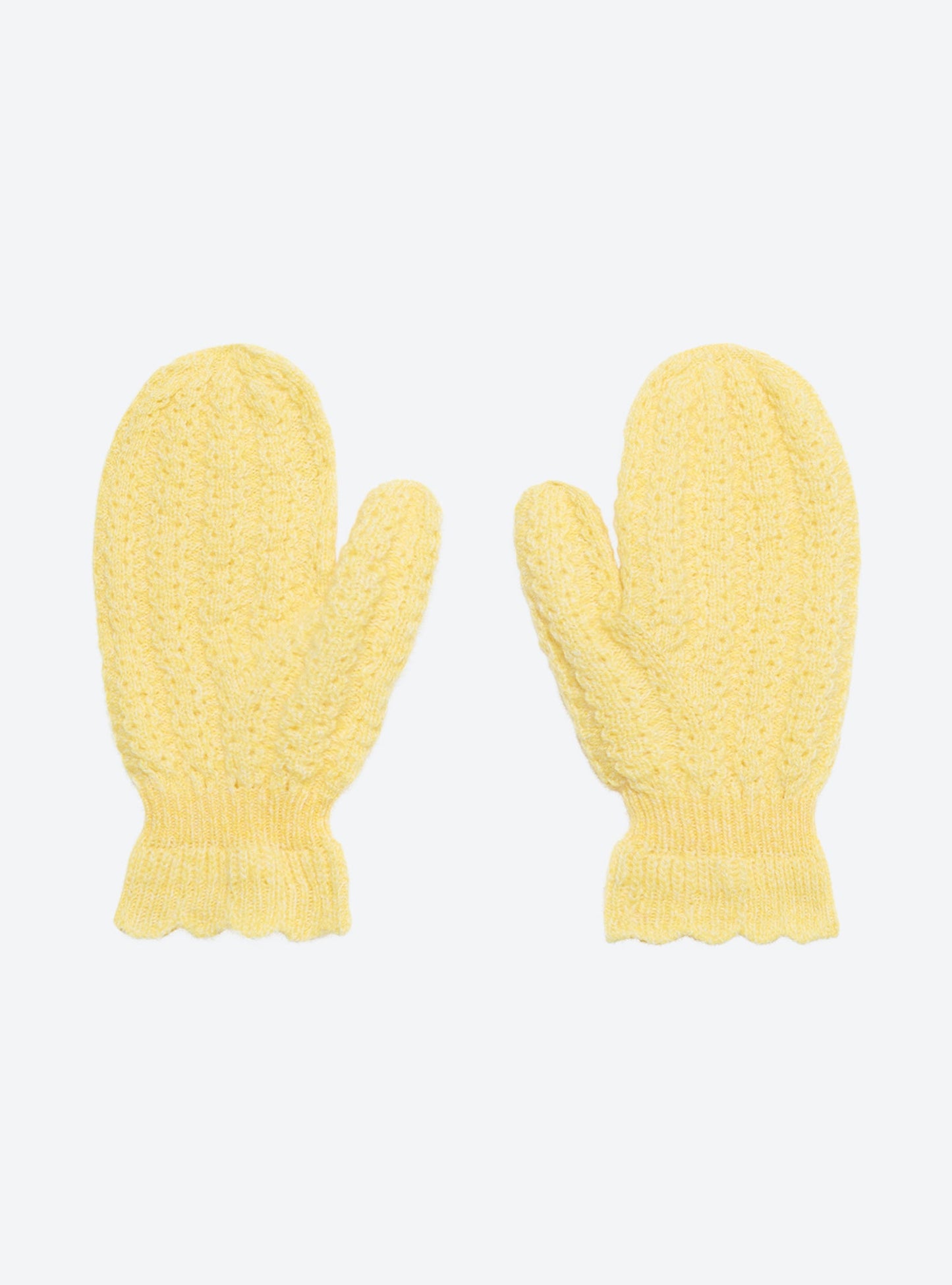 moufles en maille torsadée