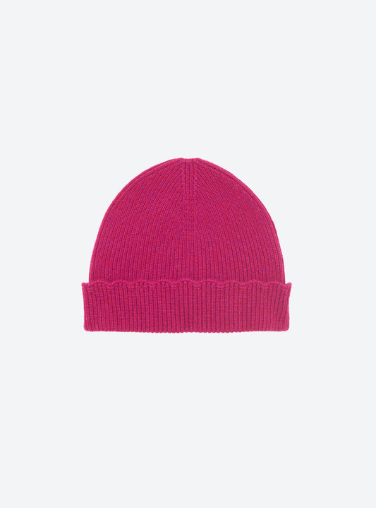 bonnet côtes festonnées en maille