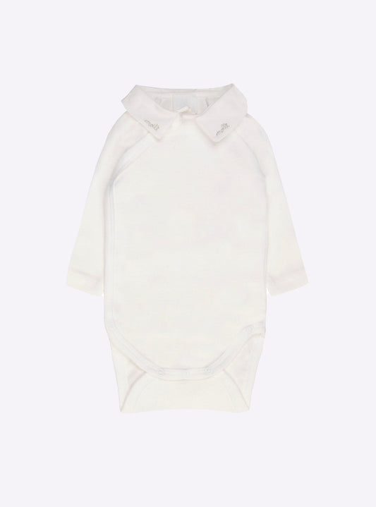 body bébé croisé col pointu