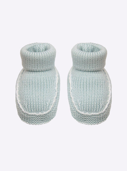 chaussons bébé à finitions crochet