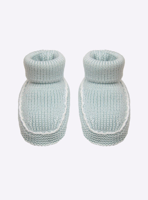 chaussons bébé à finitions crochet