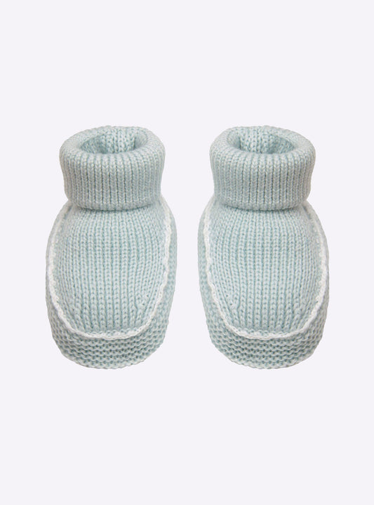 chaussons bébé à finitions crochet