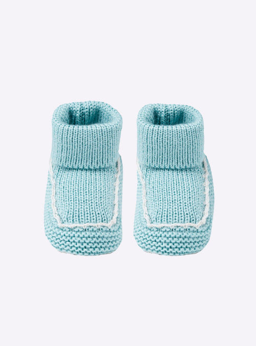 chaussons bébé à finitions crochet