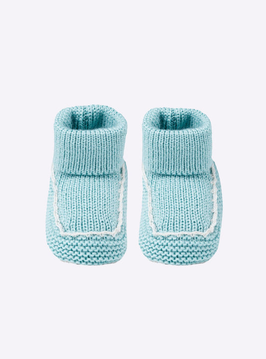 chaussons bébé à finitions crochet