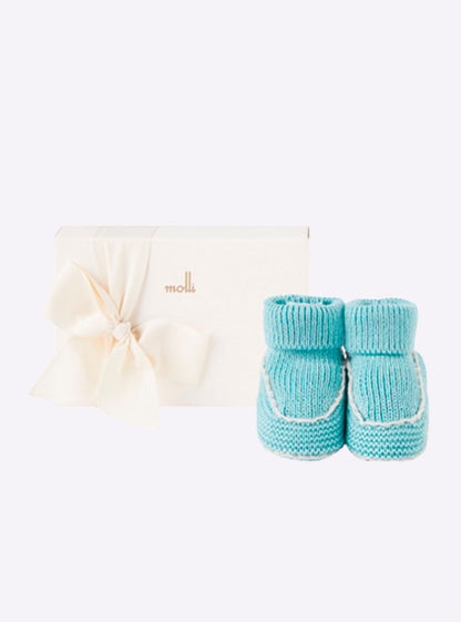 chaussons bébé à finitions crochet