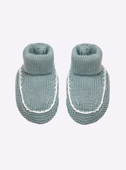 chaussons bébé à finitions crochet
