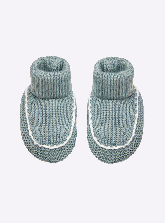 chaussons bébé à finitions crochet