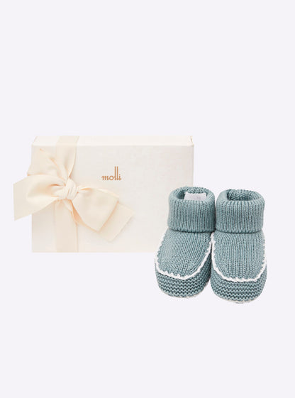 chaussons bébé à finitions crochet