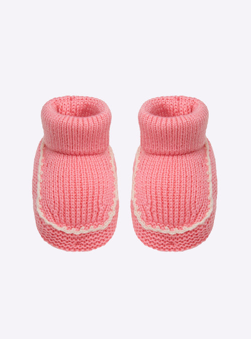 chaussons bébé à finitions crochet