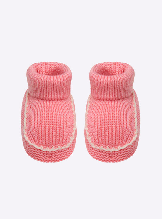 chaussons bébé à finitions crochet
