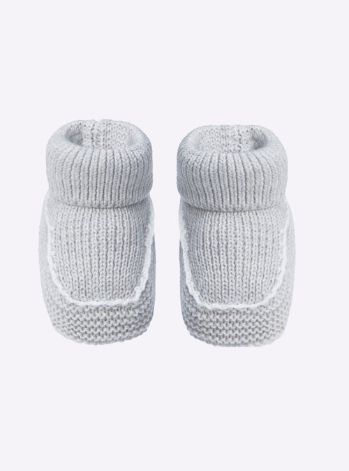 chaussons bébé à finitions crochet