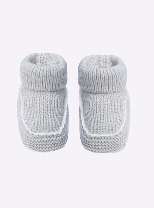 chaussons bébé à finitions crochet