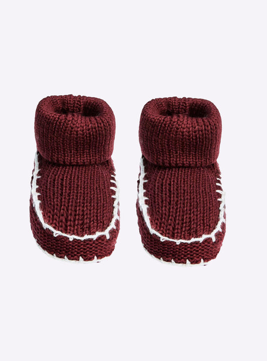 chaussons bébé à finitions crochet