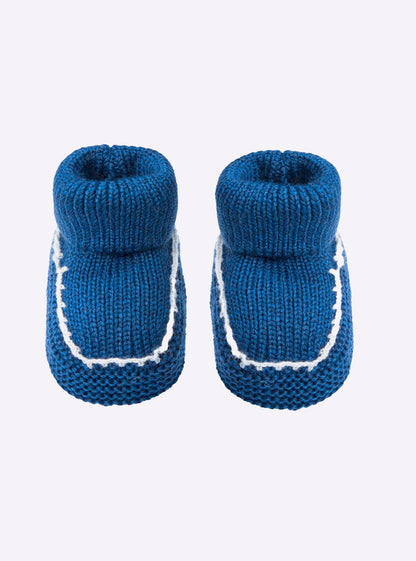 chaussons bébé à finitions crochet