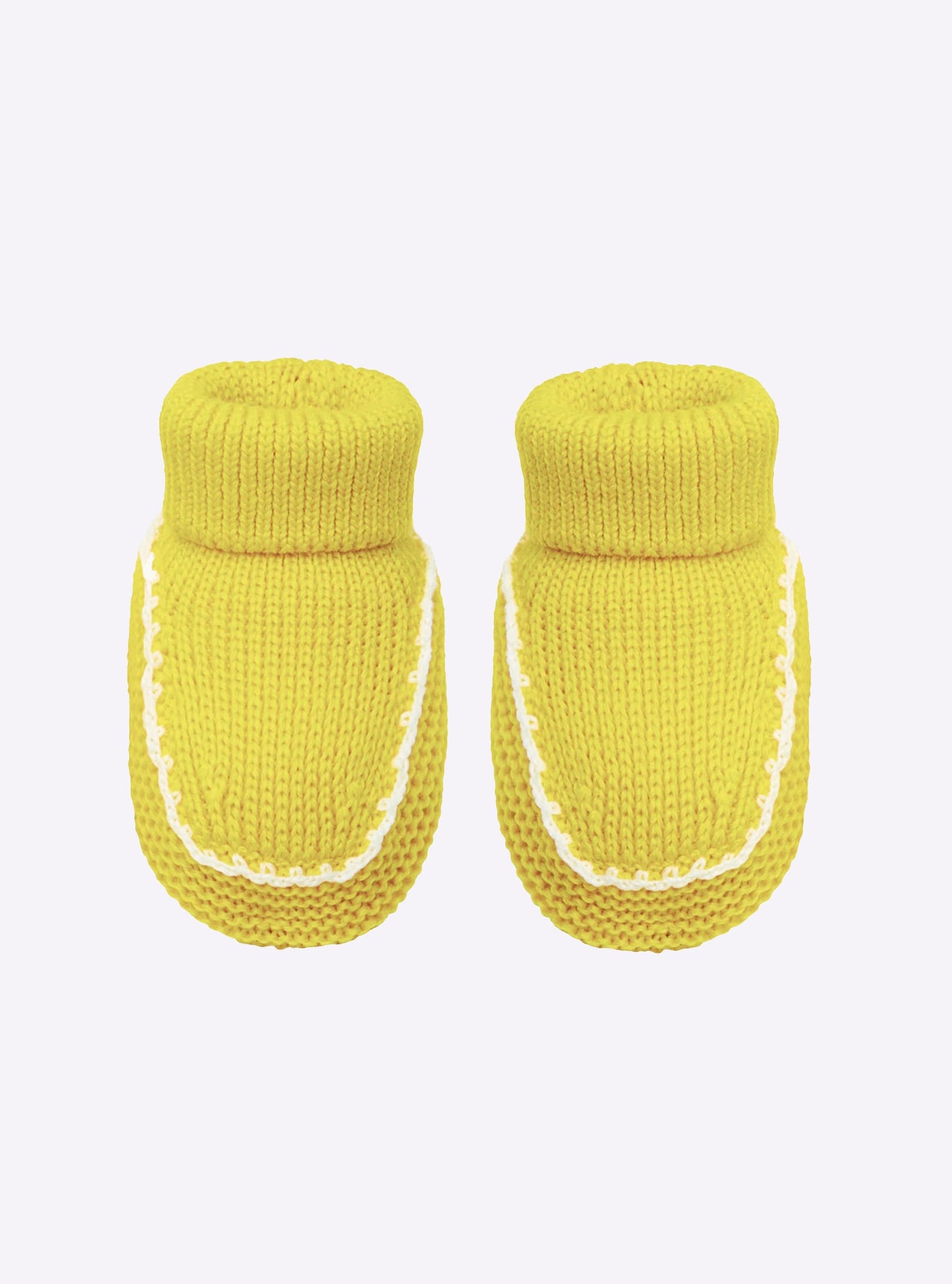 chaussons bébé à finitions crochet
