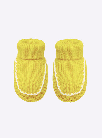 chaussons bébé à finitions crochet