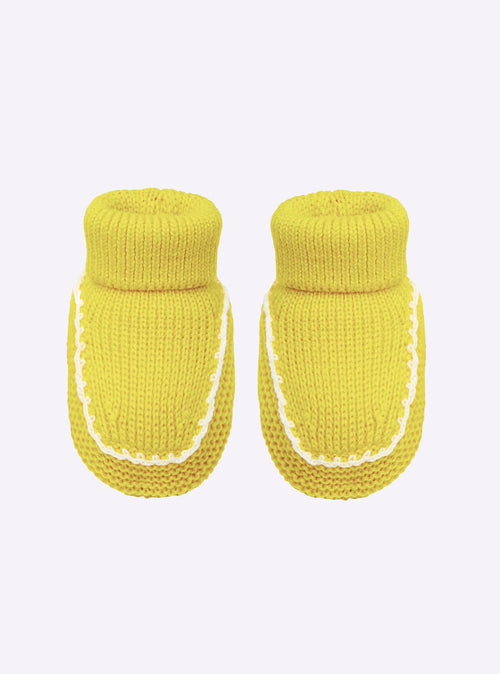 chaussons bébé à finitions crochet