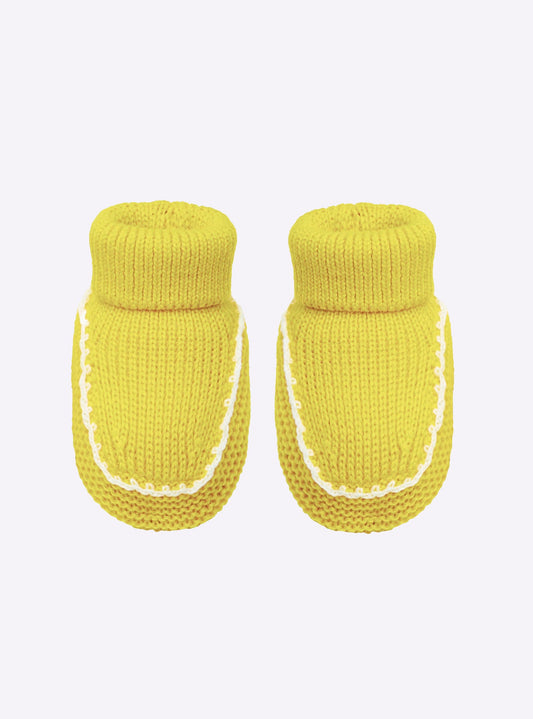 chaussons bébé à finitions crochet