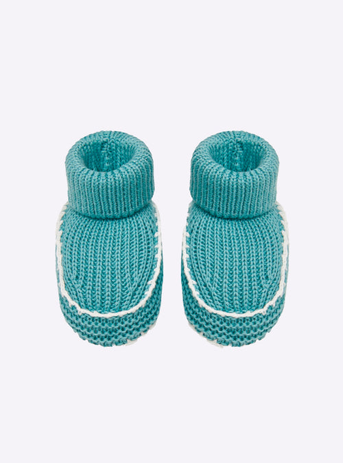 chaussons bébé à finitions crochet