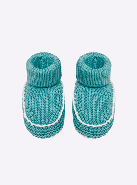 chaussons bébé à finitions crochet