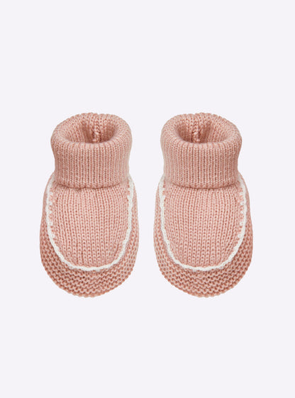 chaussons bébé à finitions crochet