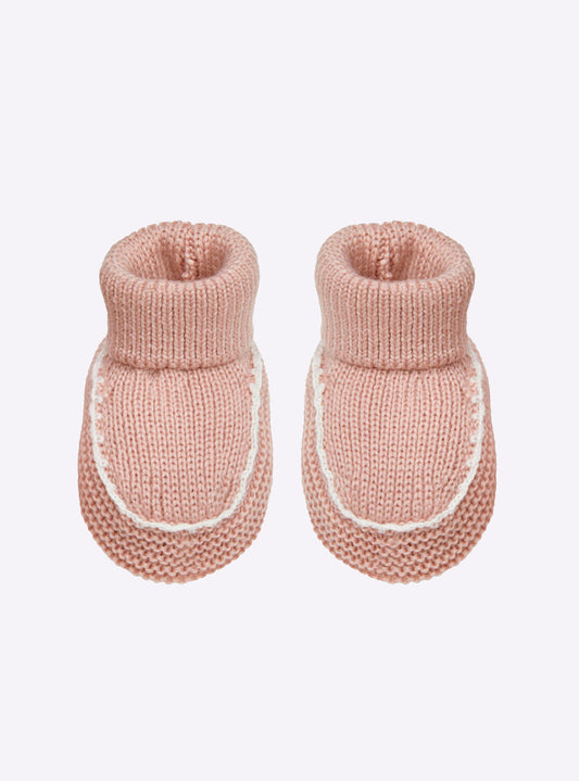 chaussons bébé à finitions crochet