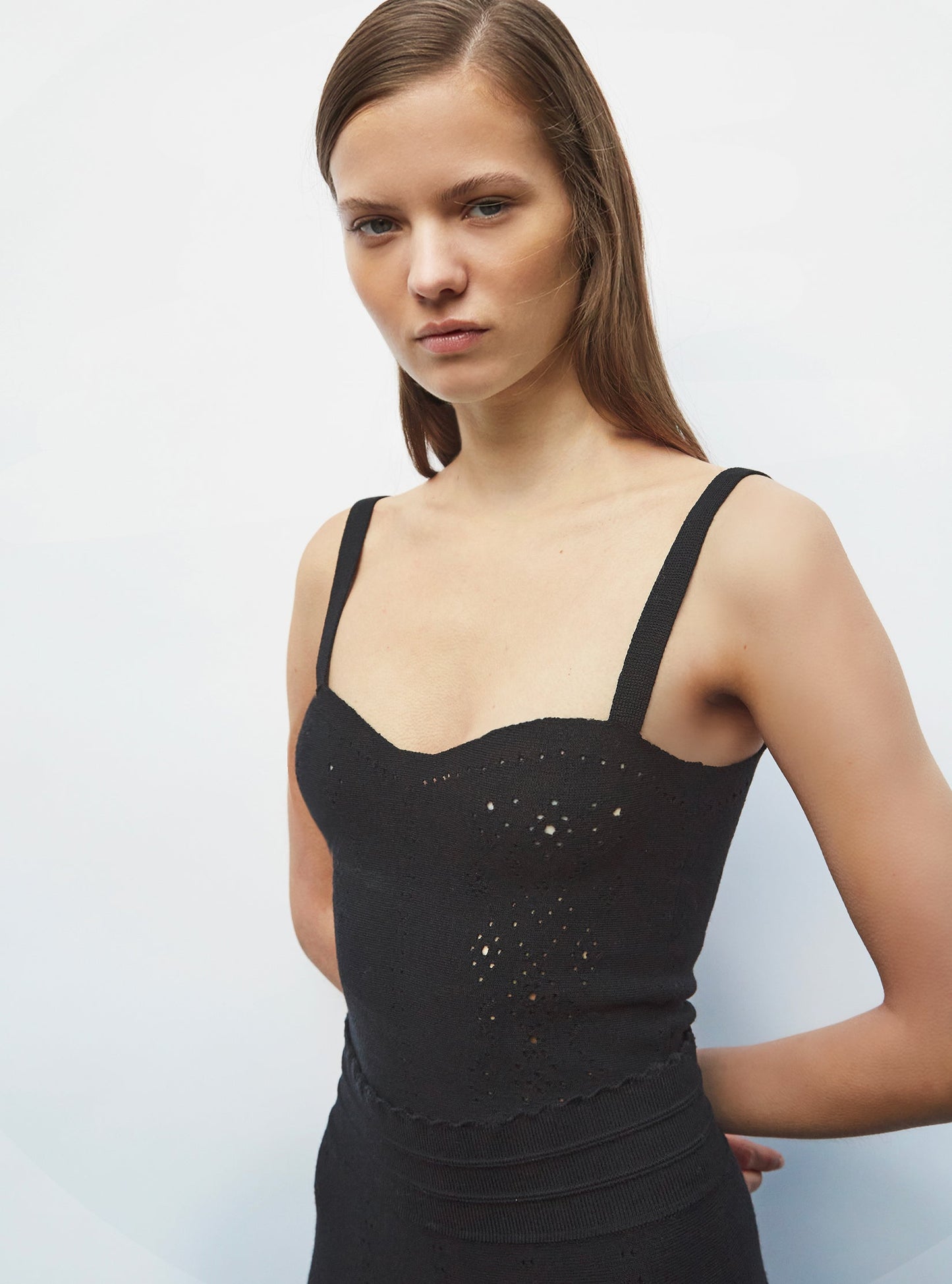 brassière maille broderie anglaise