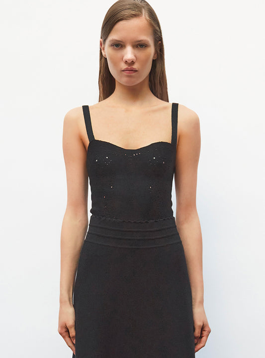 brassière maille broderie anglaise